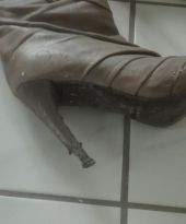 Foto zu Blogeintrag Stark getragene Stiefel - extreme Tragespuren