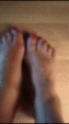 Nackte Füße inklusive der Fußsohlen